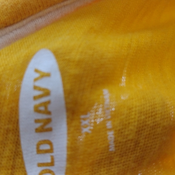 Old Navy extra large mustard and white striped tee - Picture 5 of 5